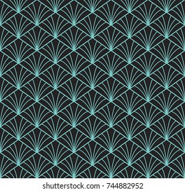 Geometric Art Deco Seamless Pattern Background. Abstract decorative texture.