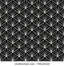 Geometric Art Deco Seamless Pattern Background. Abstract decorative texture.