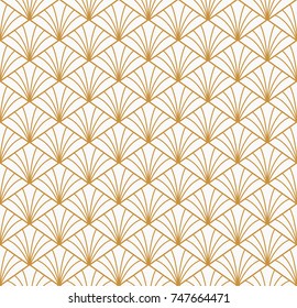 Geometric Art Deco Seamless Pattern Background. Abstract decorative texture.