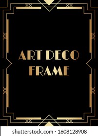 Geometric Art Deco Style Print Frame Design