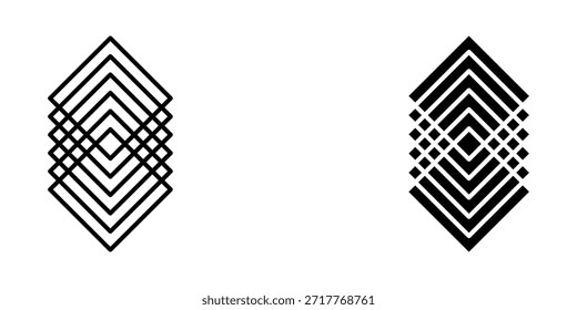 Diseño de arte geométrico Vector de patrón de diamante geométrico