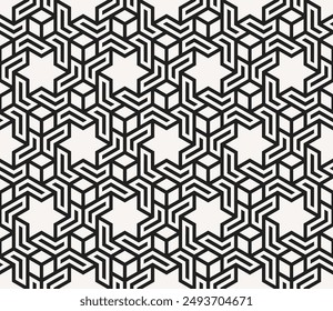 Arte geométrico de patrones repetitivos futuristas. Patrón de Vector imprimible sin costuras.