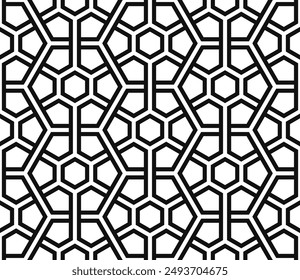 Geometric Art of Futuristic Repeating patterns. Interlocking Seamless pattern of printable vector.