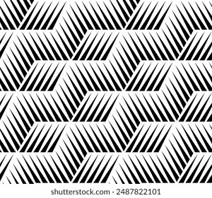 Geometric Art of Repeating pattern of printable vector. Interlocking Shapes repeated patterns wallpaper.