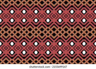 Geometric art seamless patter design for decoration background,carpet,wallpaper,clothing,wrapping,batik,fabric,vector illustration. Style white brown black ,star heart shape modern ,square,