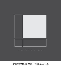 Geometric art vector, modern design.