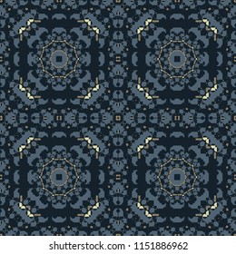 Geometric artificial feel seamless pattern