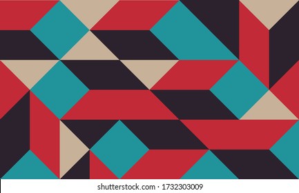 Geometric artwork background with simple shape and figure. 