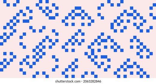 Geometric artwork design with simple shapes and figures. Abstract pattern graphics with geometrical forms and elements. Perfect for web banner, business presentation, branding package, fabric print.