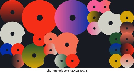 Diseño de arte geométrico con formas y figuras simples. Gráficos de patrones abstractos con formas y elementos geométricos. Perfecto para banner web, presentación de negocios, paquete de marca, impresión de tela.