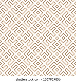 Geometric asian seamless vector pattern including traditional korean or chinese motive with typical lines and elements