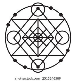 Geometric Astrological Illustration - Geometric Astrological-08