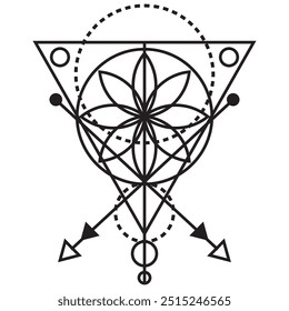 Geometric Astrological Illustration - Geometric Astrological-10