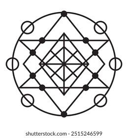 Geometric Astrological Illustration - Geometric Astrological-12