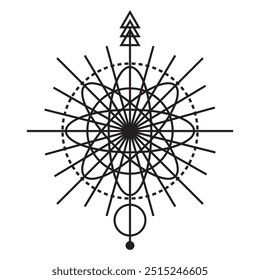 Geometric Astrological Illustration - Geometric Astrological-15