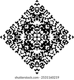 Geometric aztec element, 
Oriental treaditional pattern