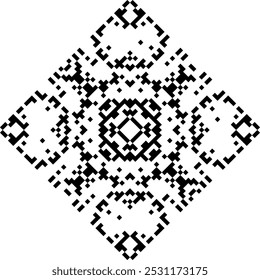 Elemento asteca geométrico, 
Padrão tradicional oriental