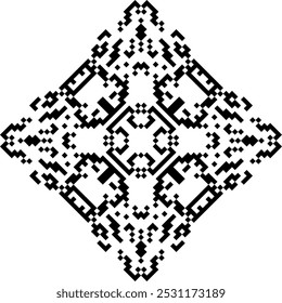 Geometric aztec element, 
Oriental treaditional pattern
