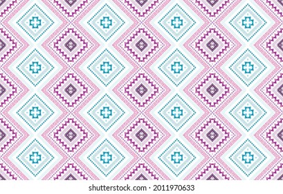 Geometric Aztec ethnic orientalist seamless pattern traditional design for background, carpet, wallpaper, clothing, wrapping, fabric, batik, textile vector illustrations. Native texture embroidery.
