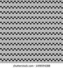 Geometric backdrop. Seamless decorative background. Knitted pattern. Jacquard weave. Wallpaper or cover. Illustration