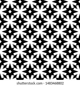 Geometric backdrop. Seamless pattern. Rhombuses, stars ornament.Textile print, digital paper, abstract. Quadrangular, star shapes wallpaper. Figures, checks background. Vector