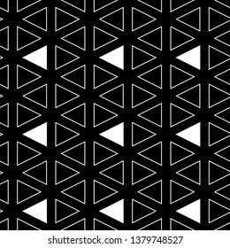 Geometric backdrop.Polygons motif. Triangles pattern.Figures background. Triangular shapes wallpaper. Digital paper, textile print, web design, abstract. Seamless ornament. Vector.