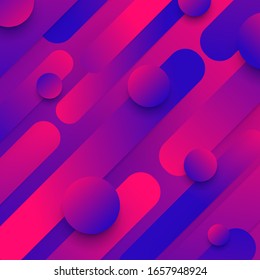 Geometric backgrond. Design concept vivid bright color geometric gradient shape. Vector illustrate.