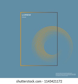 Geometric backgroun. Simple shapes composition.