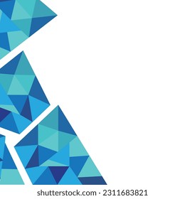 Fondo Geométrico Con Polígonos Azules