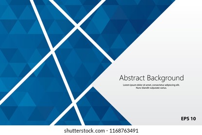 geometric backgrounc with blue polygons vector