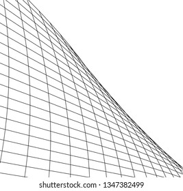 Geometric background. Abstract architecture, 3d shape