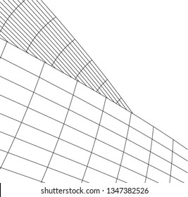 Geometric background. Abstract architecture, 3d shape