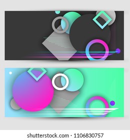 Geometric background abstract. Business card for business.