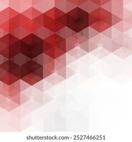 Geometric background. Abstract background. Business vector. Design element. Red hexagon.