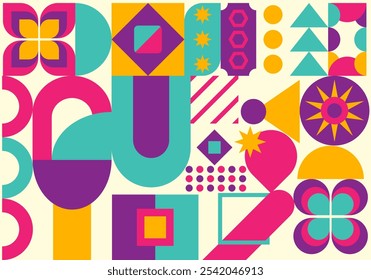 geometric background abstract Free Vector blue pink