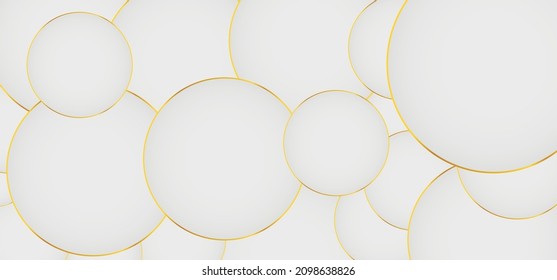 geometric background. abstract golden and grey circles. Modern retro creative cool background. content Light. art, string, circle