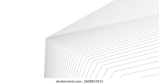 Geometric background, abstract lines 3d