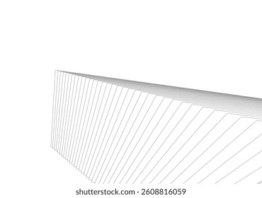 Geometric background, abstract lines 3d