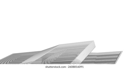 Geometric background, abstract lines 3d