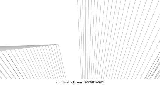 Geometric background, abstract lines 3d