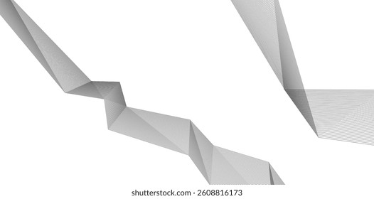 Geometric background, abstract lines 3d