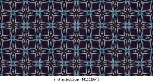 Geometric background abstract mosaic seamless pattern with tiles and simple shapes for fashion. Abstract dynamic retro tiles background