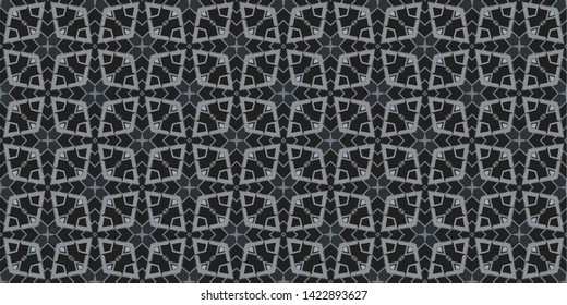 Geometric background abstract mosaic seamless pattern with tiles and simple shapes for fashion. Abstract dynamic retro tiles texture