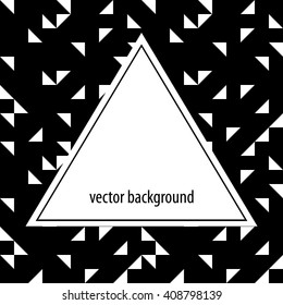Geometric background. Abstract pattern. Frame for logo, label or greetings.