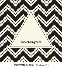 Geometric background. Abstract pattern. Frame for logo, label or greetings.