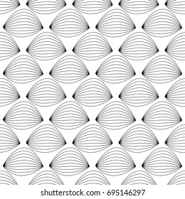 Geometric background. Abstract seamless wallpaper. Black and white