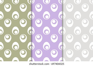 Geometric background. Abstract seamless wallpaper with eye-shaped amulet