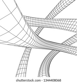 Geometric background. Abstract shape