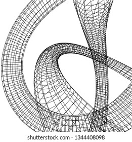 Geometric background. Abstract shape