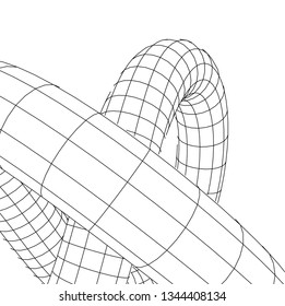 Geometric background. Abstract shape
